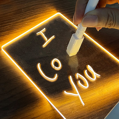 Gift Creative LED Message Board Night Light with Pen