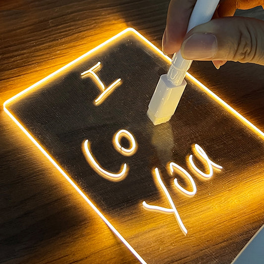 Gift Creative LED Message Board Night Light with Pen